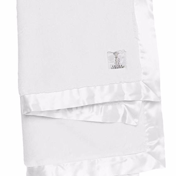 Little Giraffe Luxe Blanket-White